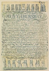 Holy Thursday, plate 24 from Songs of Innocence, 1789